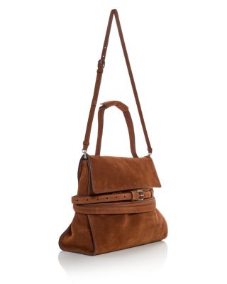 Tie Me Suede Shoulder Bag