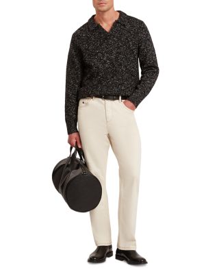 Berreto Relaxed Open Neck Twisted Sweater Polo