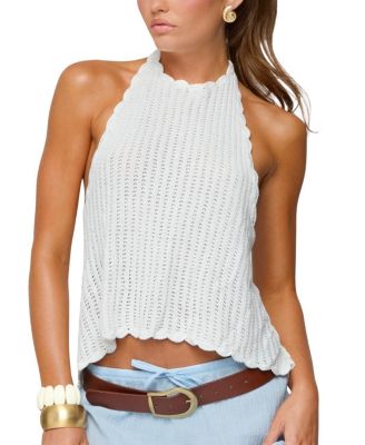  Ivey Backless Crochet Halter Top