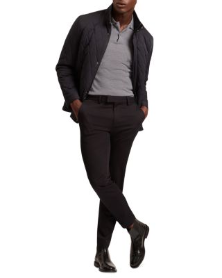 Hollbec Regular Fit Diamond Quilted Coat