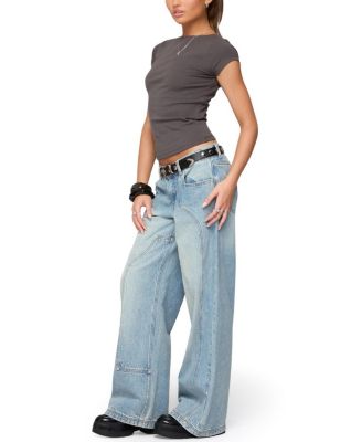 Oliana Ribbed Boat Neck T-Shirt