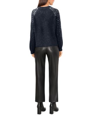 Sequinned Raglan Sleeve Sweater