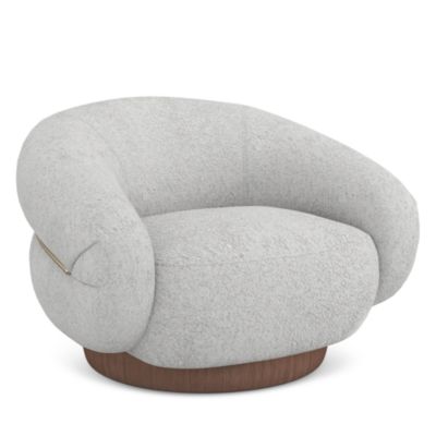 Smoosh Fabric Swivel Chair