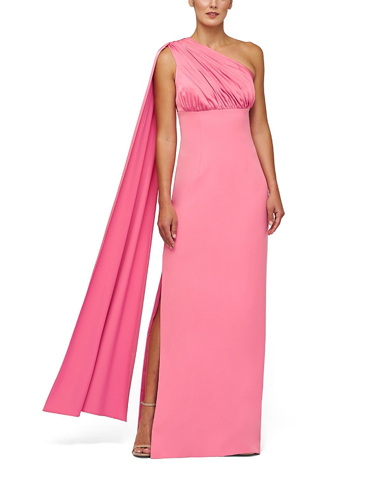 Kay Unger Alessandra Column Gown In Pink