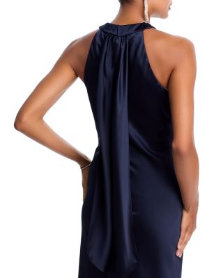 Sleeveless Satin Gown - Exclusive