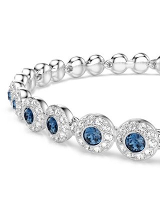 Una Blue & White Crystal Angelic Halo Tennis Bracelet