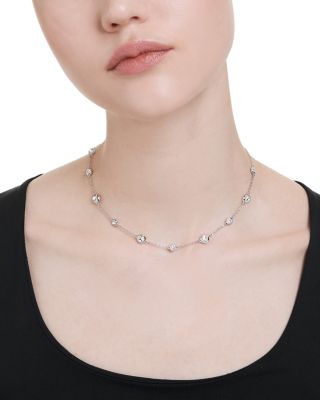 Una Crystal Angelic Collar Necklace, 11.75-17.375"