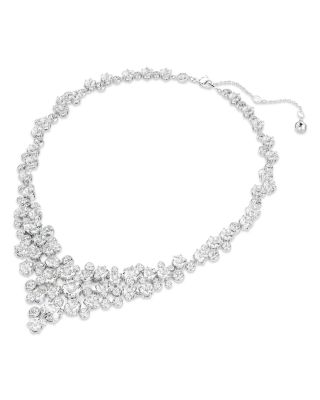 Constella Crystal Statement Necklace, 14.87"-17.75"