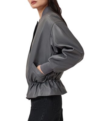 Sofi Leather Bomber Jacket