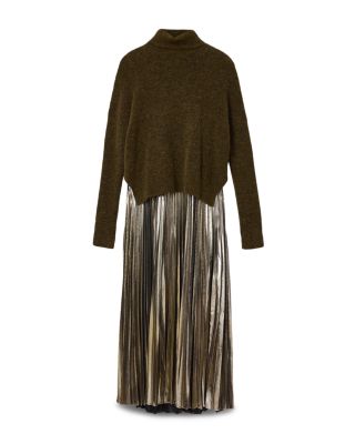 Spark 2-In-1 Pleated Maxi Dress