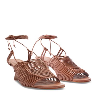 Women's Macrame Ankle Tie Sandals