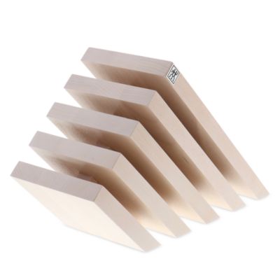 Slanted Italian Magnetic Knife Block, Beech Wood