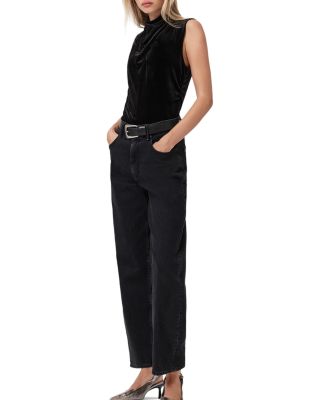 Tia Velvet Ruched Top