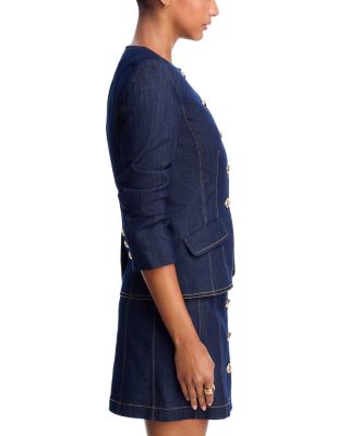 Chris Ruched Denim Jacket
