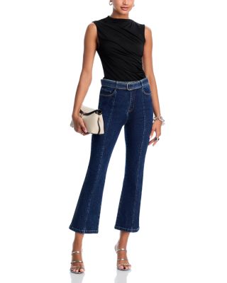 Madi High Rise Belted Ankle Jeans in Fontaine