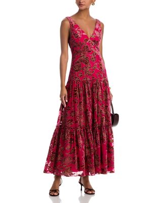 Velvet Burnout Guest of Maxi Dress - Exclusive