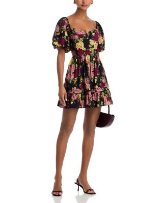 Puff Sleeve Mini Dress - Exclusive