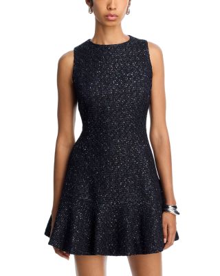 Bubble Tweed Sleeveless Mini Dress - Exclusive