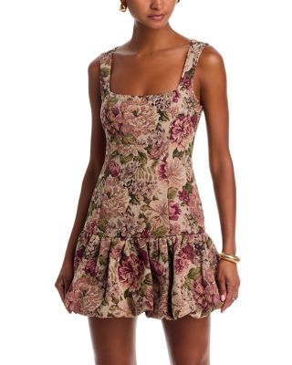 AQUA - Tapestry Mini Dress - Exclusive