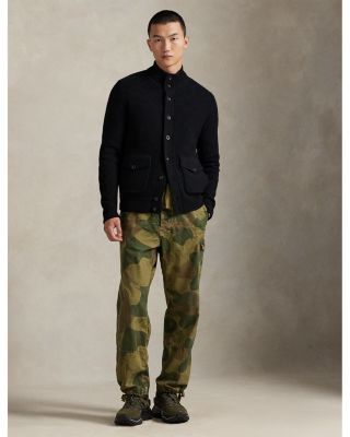 Wool Mockneck Cardigan