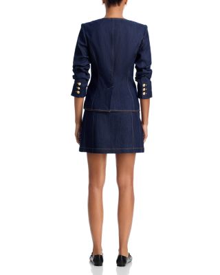 Chris Ruched Denim Jacket