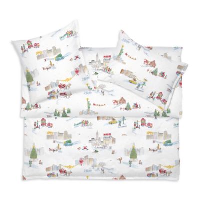 Santa in NY Duvet Cover, Queen