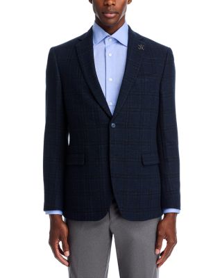 Tonal Textured Plaid Sport Coat