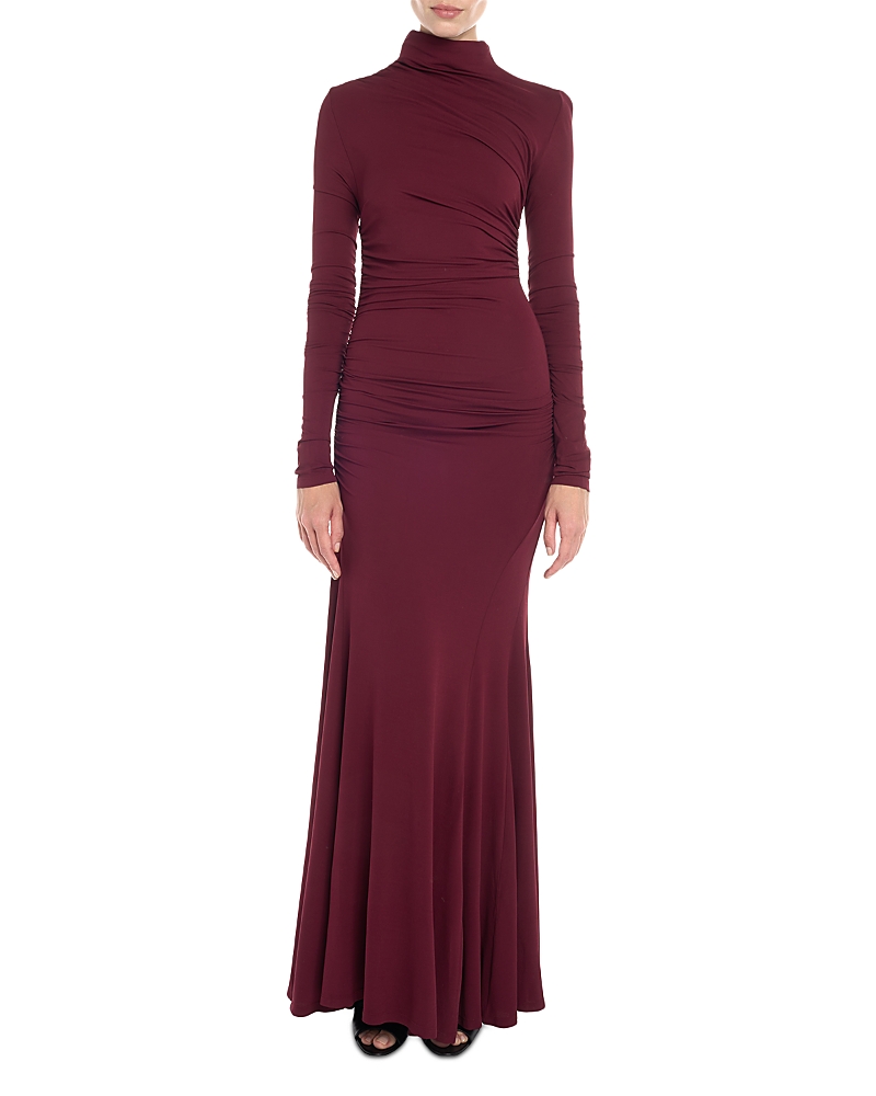 Tove Africa Stretch Turtleneck Maxi Dress In Multi