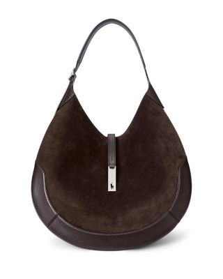 Polo ID Large Suede Shoulder Bag