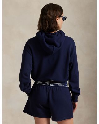 US Open Logo Waistband Cropped Hoodie