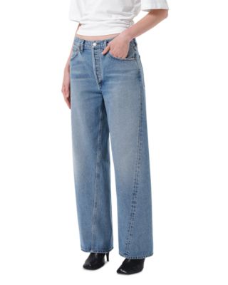 Twist Low Slung Baggy Jeans in Stage