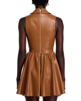 Emmy Faux Leather Mini Dress