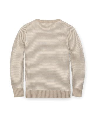 Organic Long Sleeve Crewneck Pullover Sweater - Little Kid, Big Kid