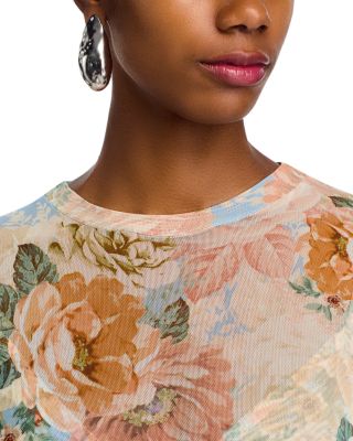 Paola Round Neck Mesh Dress