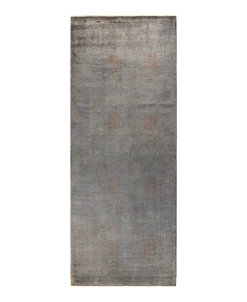 Bloomingdale's Fine Vibrance M1399 Area Rug, 4'0x10'7 In Gray