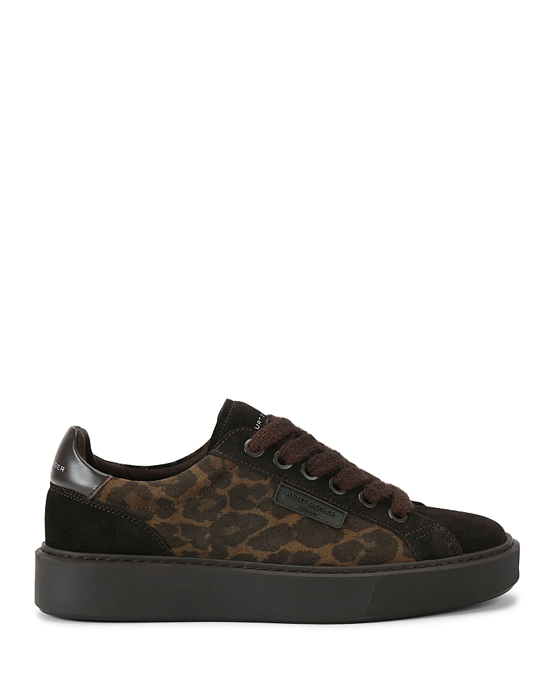Kurt Geiger Suede Albion Sneakers In Brown