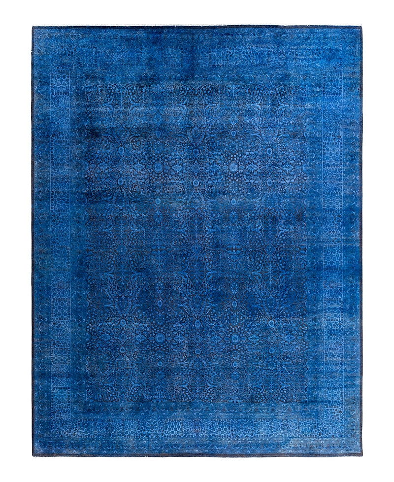 Bloomingdale's Fine Vibrance M1437 Area Rug, 9'1x11'9 In Blue