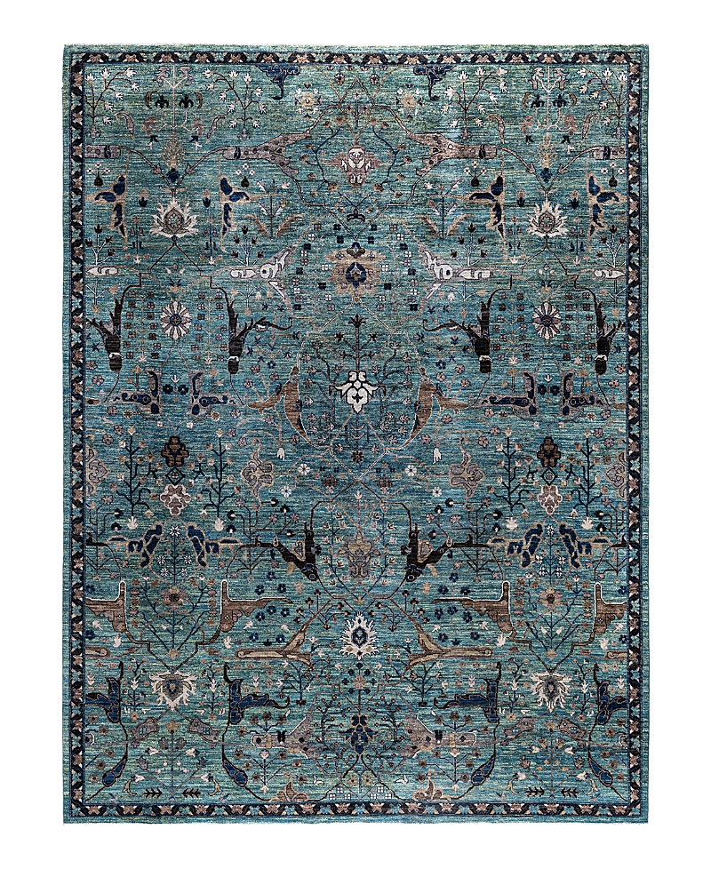 Bloomingdale's Serapi M0103-163 Area Rug, 9'0x12'0 In Green