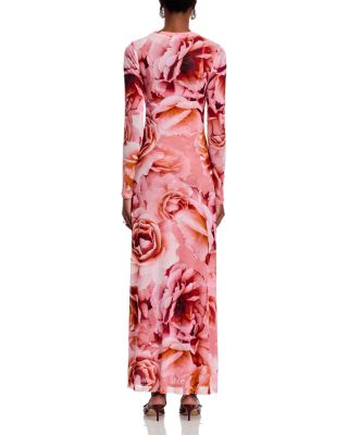 Paola Round Neck Mesh Dress