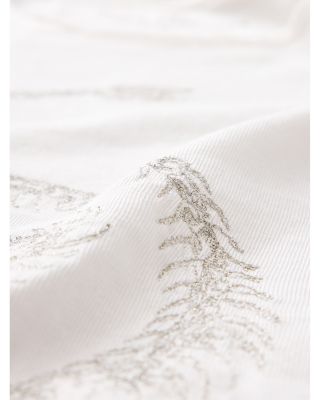 Raw Edge Fine Line Embroidered Tee