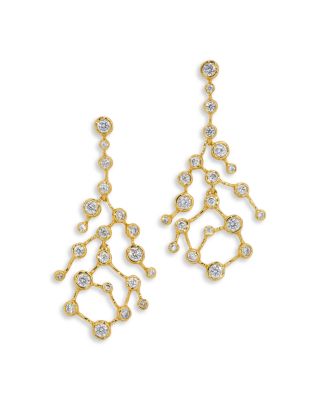 Asterales Cubic Zirconia Celestial Statement Earrings