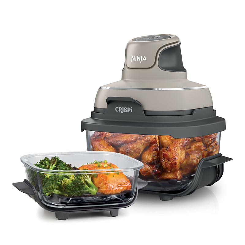 Ninja Crispi Cook N Store Portable Glass Cooking System In Gray