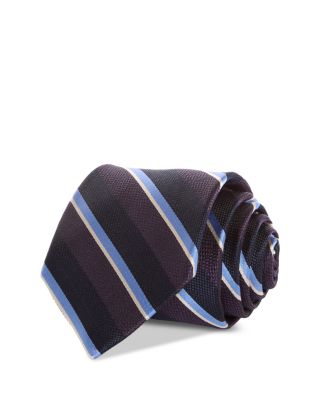 Silk Classic Stripe Tie - Exclusive
