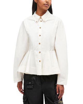 Stretch Peplum Shirt