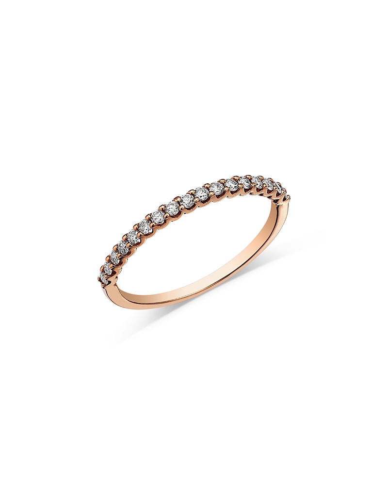 Bloomingdale's Fine Collection Diamond Stack Band in 14K Rose Gold, 0.25 tcw