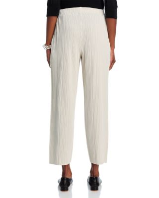 Pliss&eacute; Ankle Pants