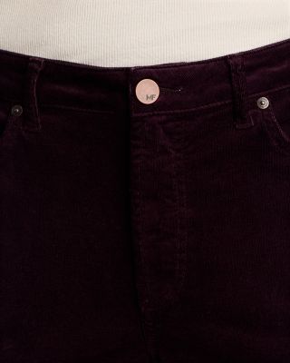 Brando Slim Fit Needle Cord Jeans in Purple
