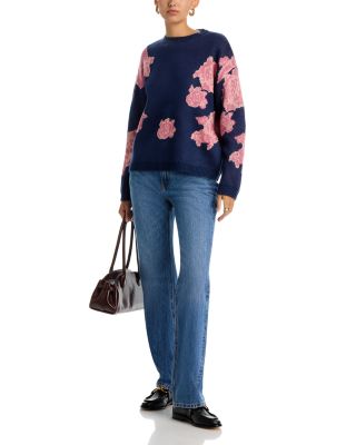 Floral Print Sweater