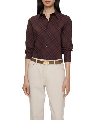 Slim Fit Check Cotton Shirt