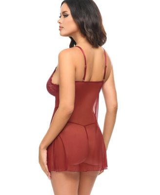  Davina Sheer Babydoll Dress